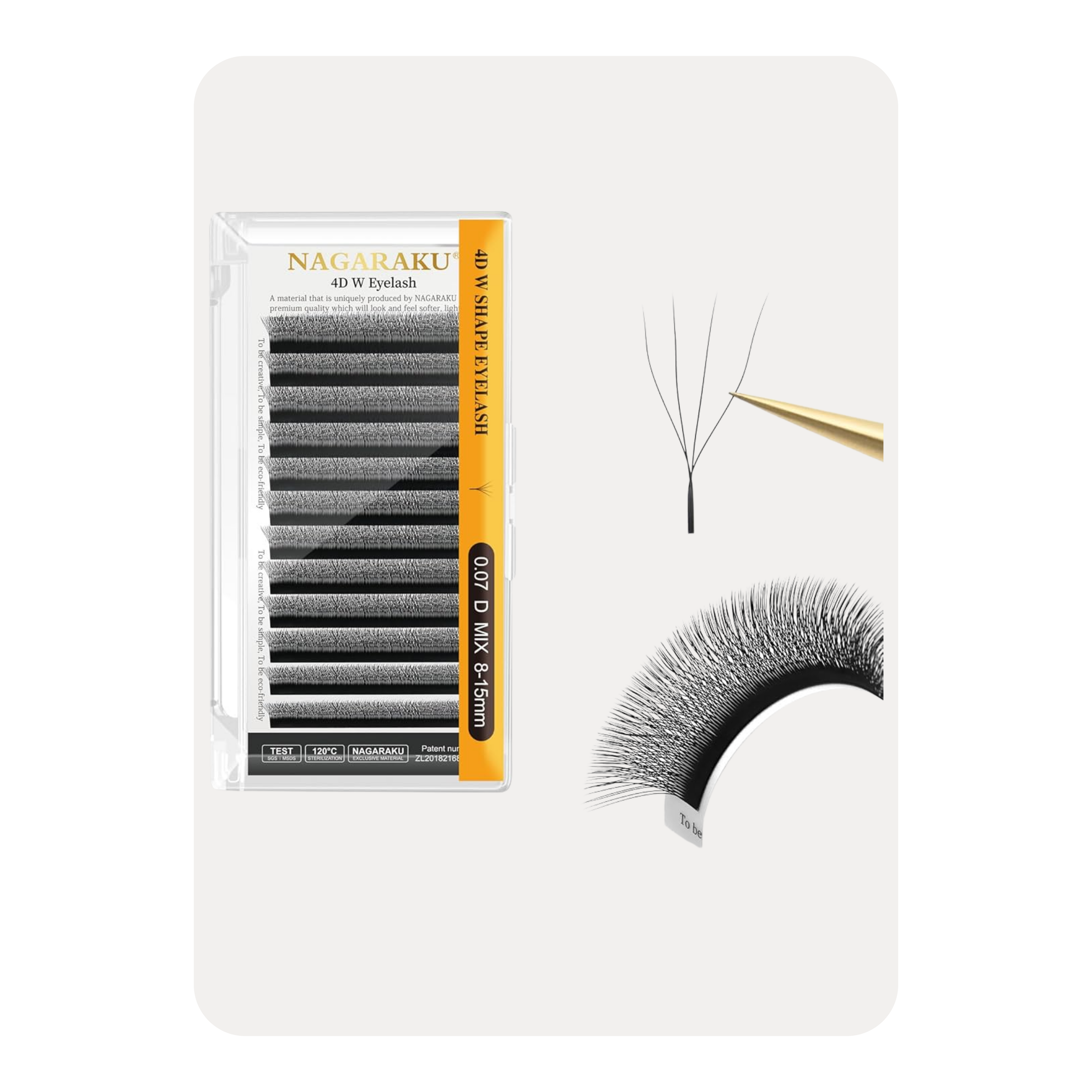EXTENSIONES 4D W - MIX  4D PREMADE FANS EYELASH