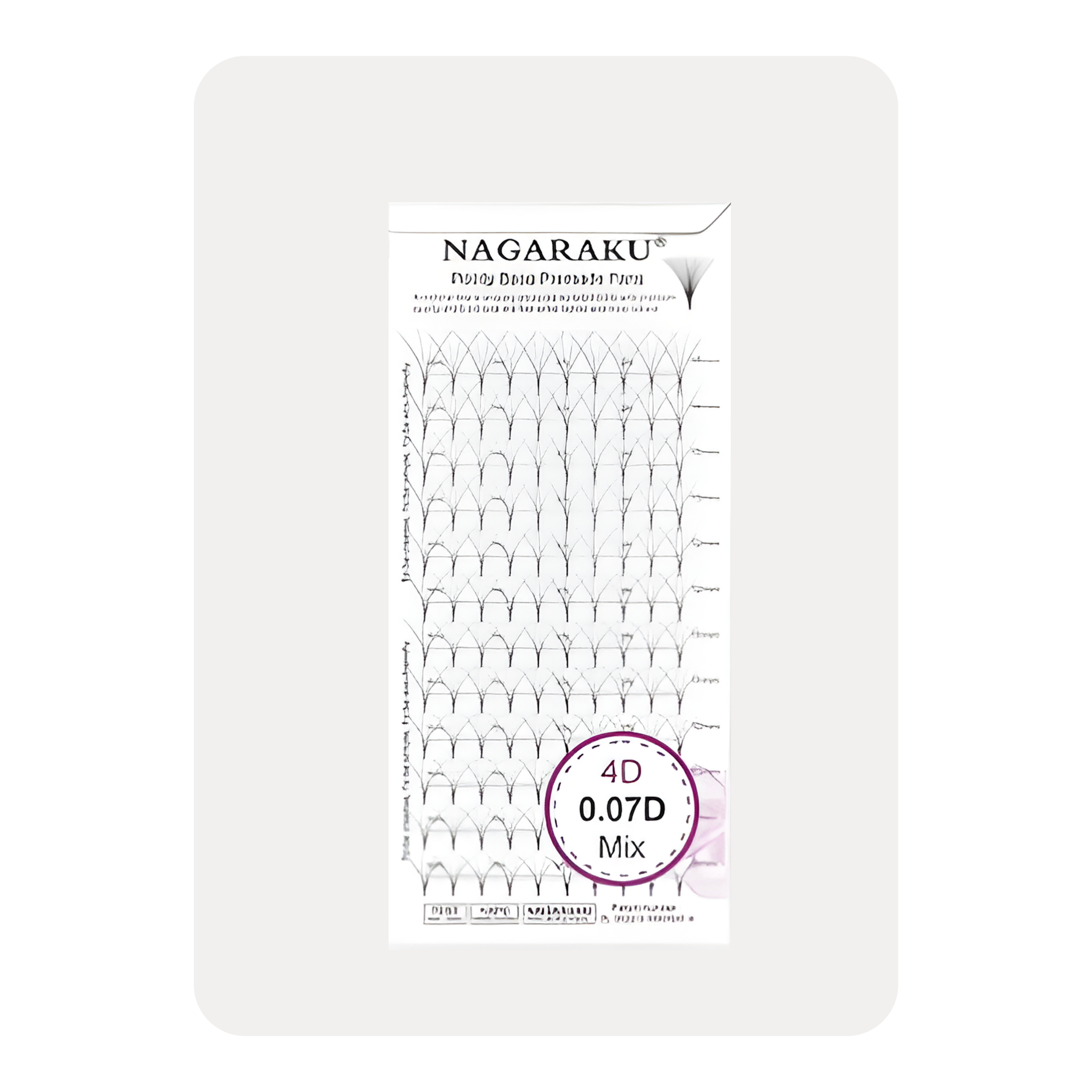 NAGARAKU 4D - MIX  ABANICO PRE ARMADO 120 ABANICOS