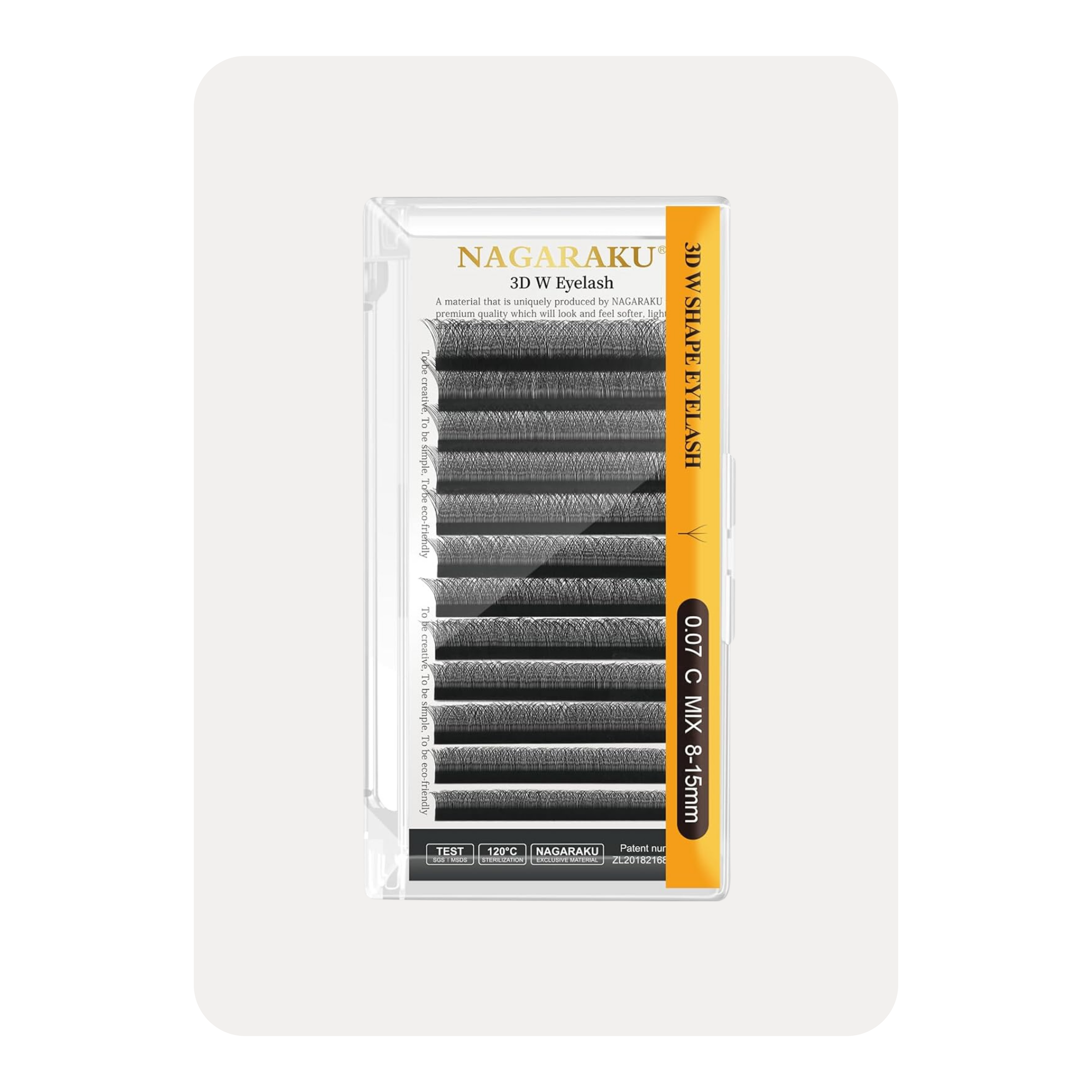 NAGARAKU 3D W- MIX 3 TWO CORE PREMADE FANS EYELASH