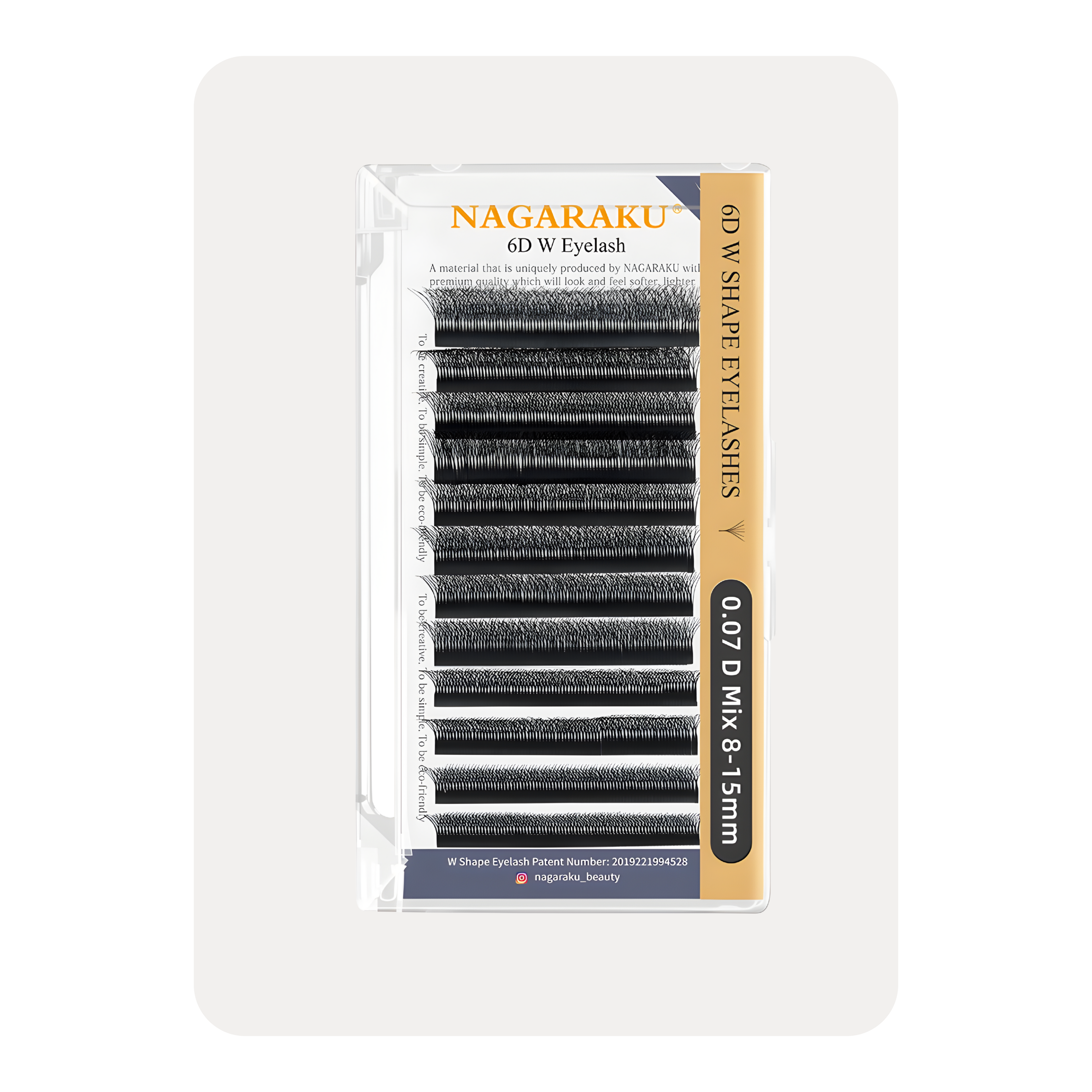 NAGARAKU 6D W - MIX  6D PREMADE FANS EYELASH