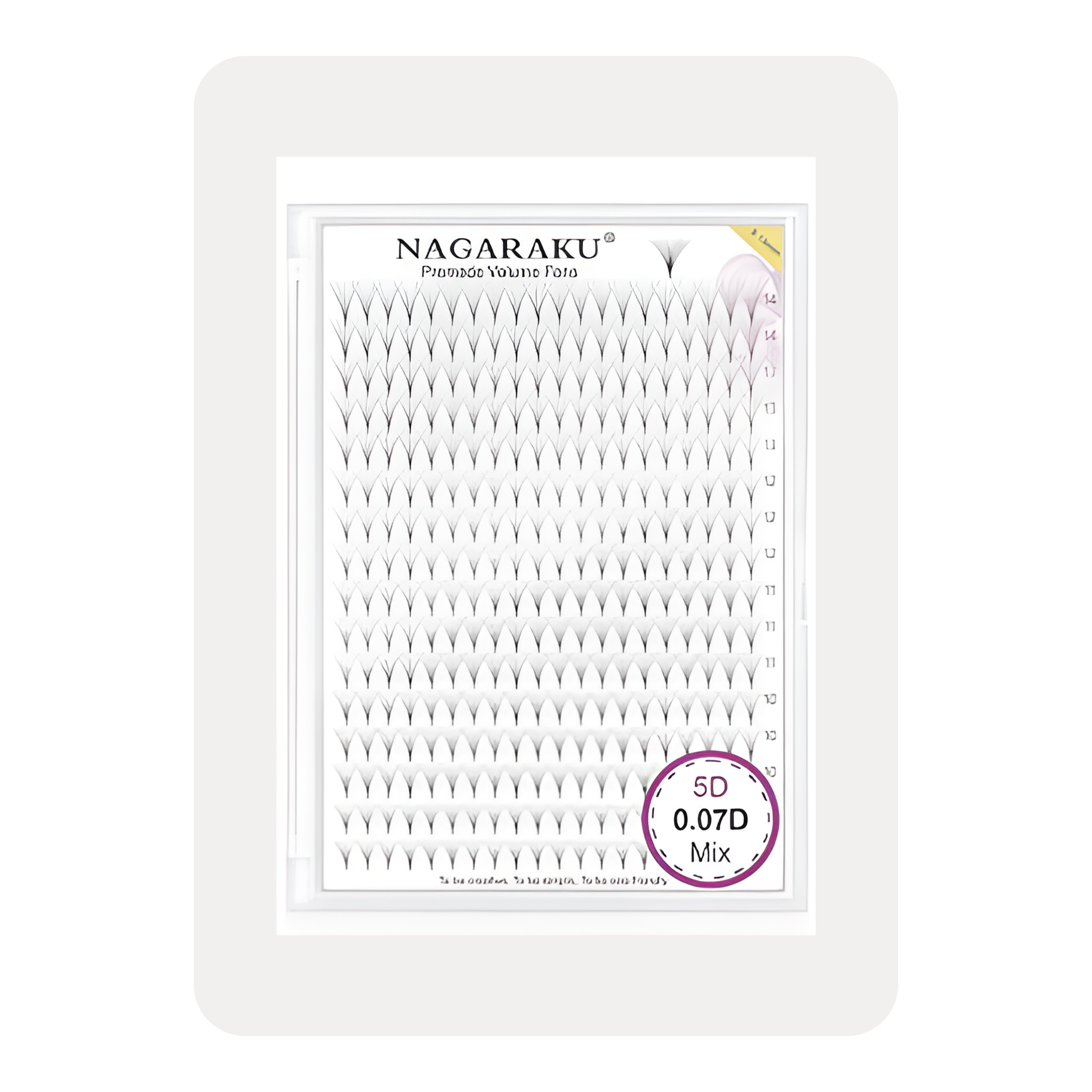 EXTENSIONES 5D - MIX  ABANICO PRE ARMADO  240 ABANICOS