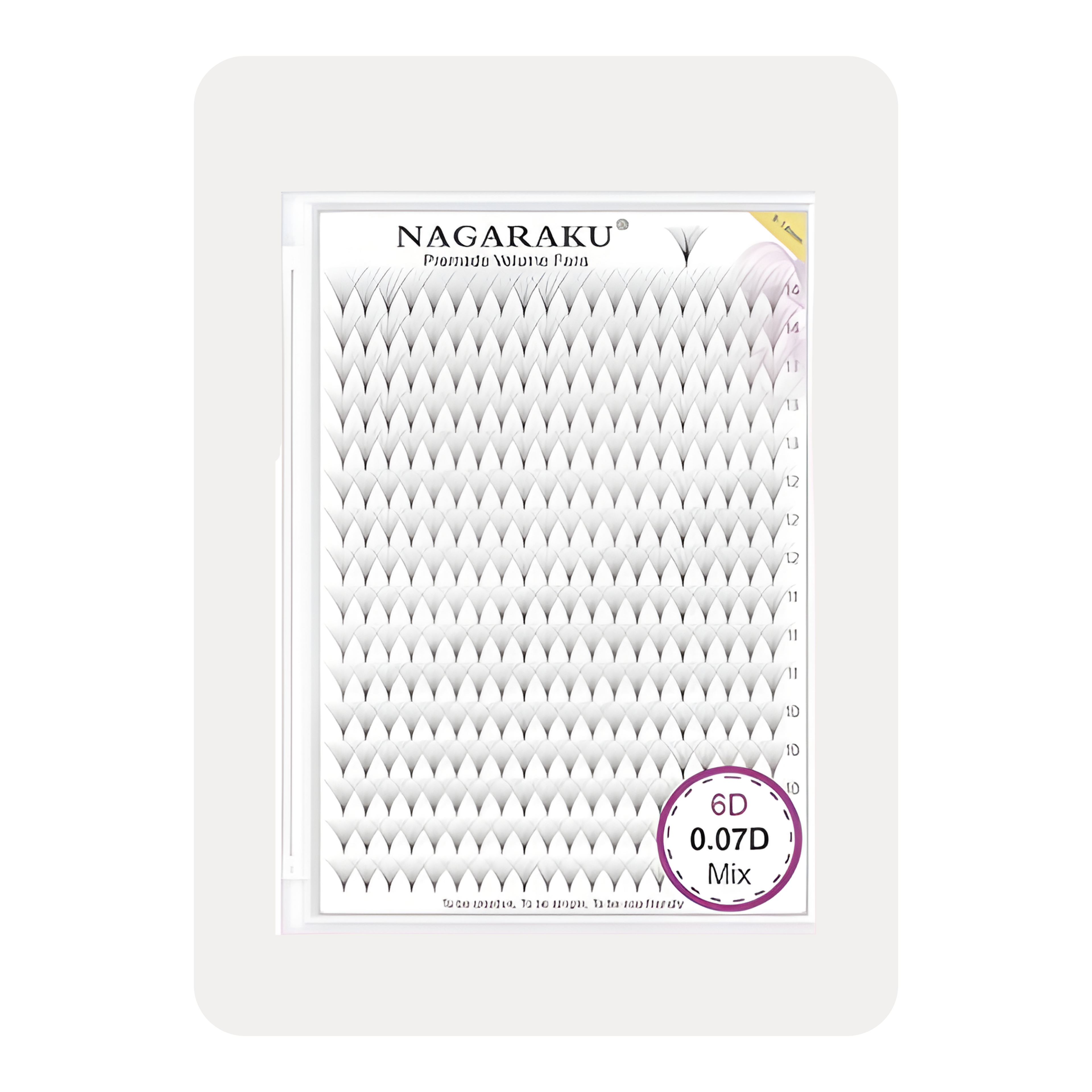 NAGARAKU 6D - MIX  ABANICO PRE ARMADO  240 ABANICOS