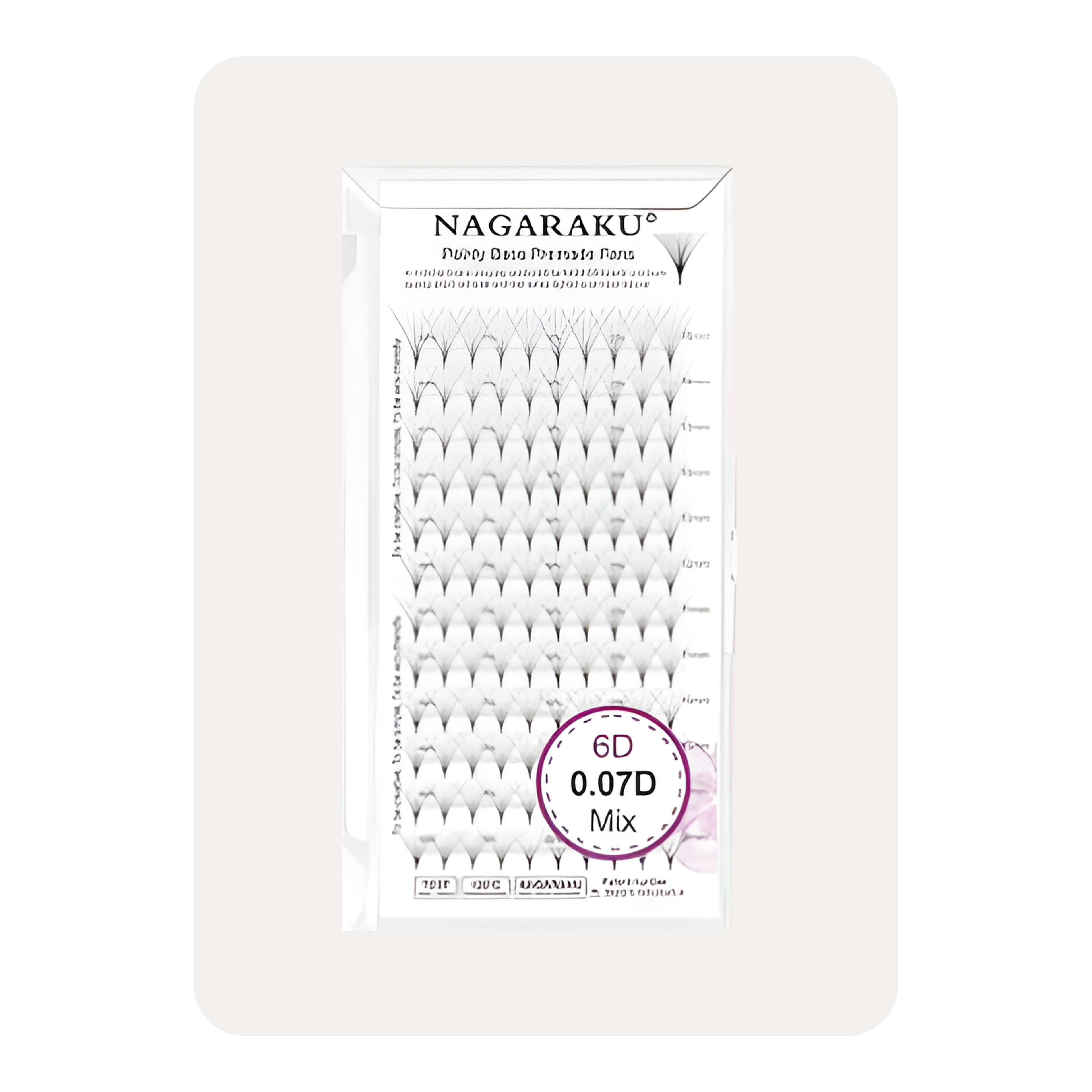NAGARAKU 6D - MIX  ABANICO PRE ARMADO  120 ABANICOS