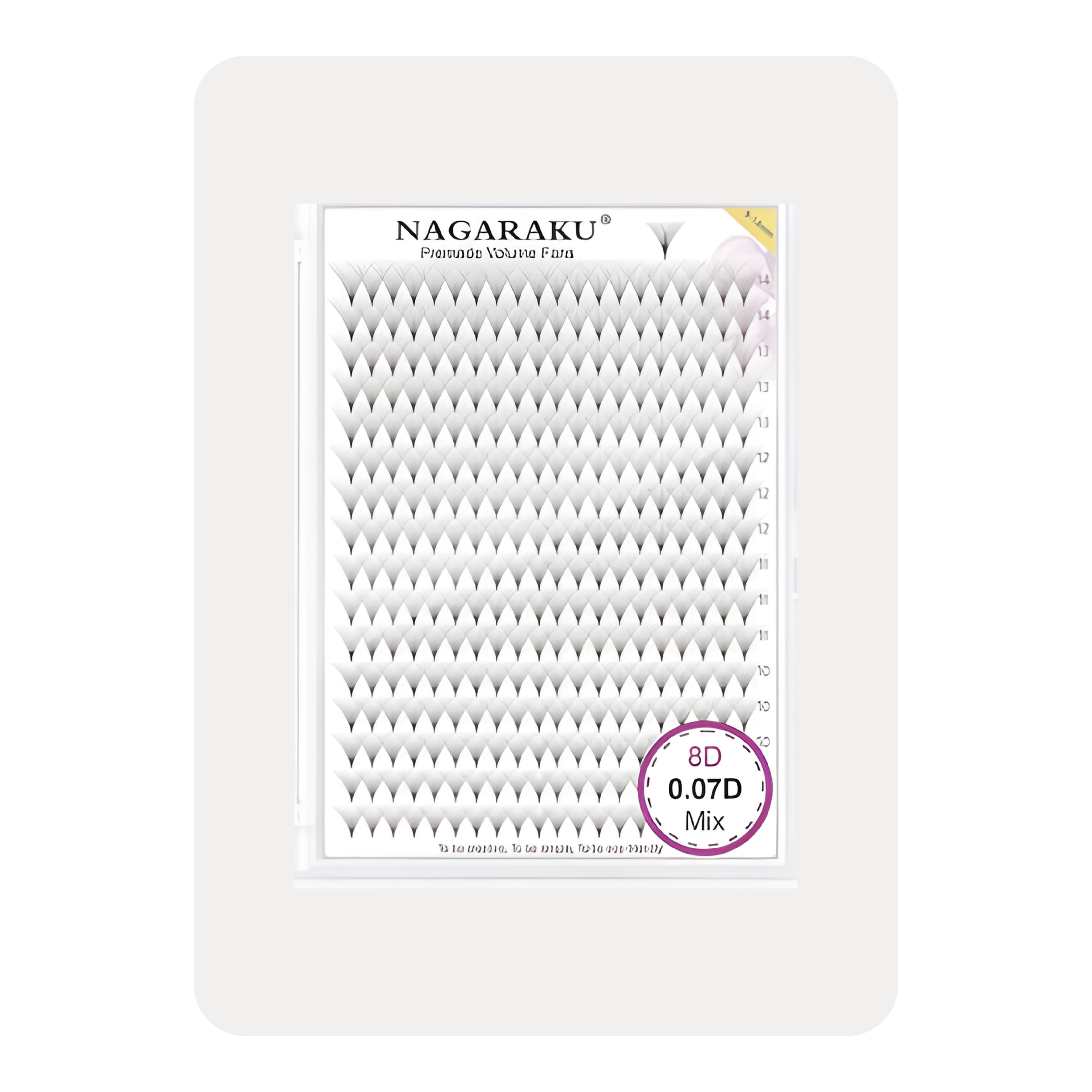 EXTENSIONES 8D - MIX  ABANICO PRE ARMADO  240 ABANICOS