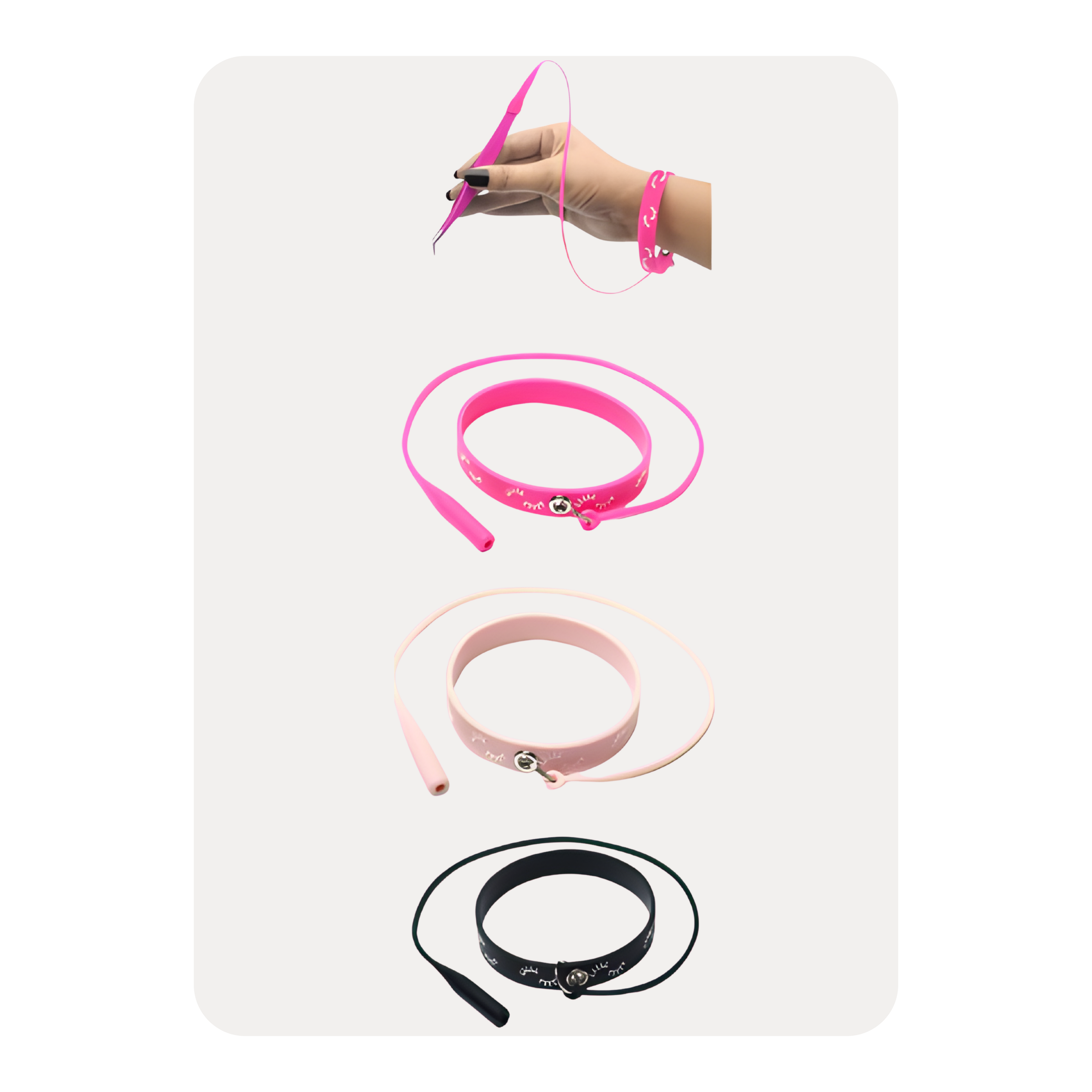 BRAZALETE   PULSERA PARA PINZAS DE EXTENSIONES DE PESTAÑAS