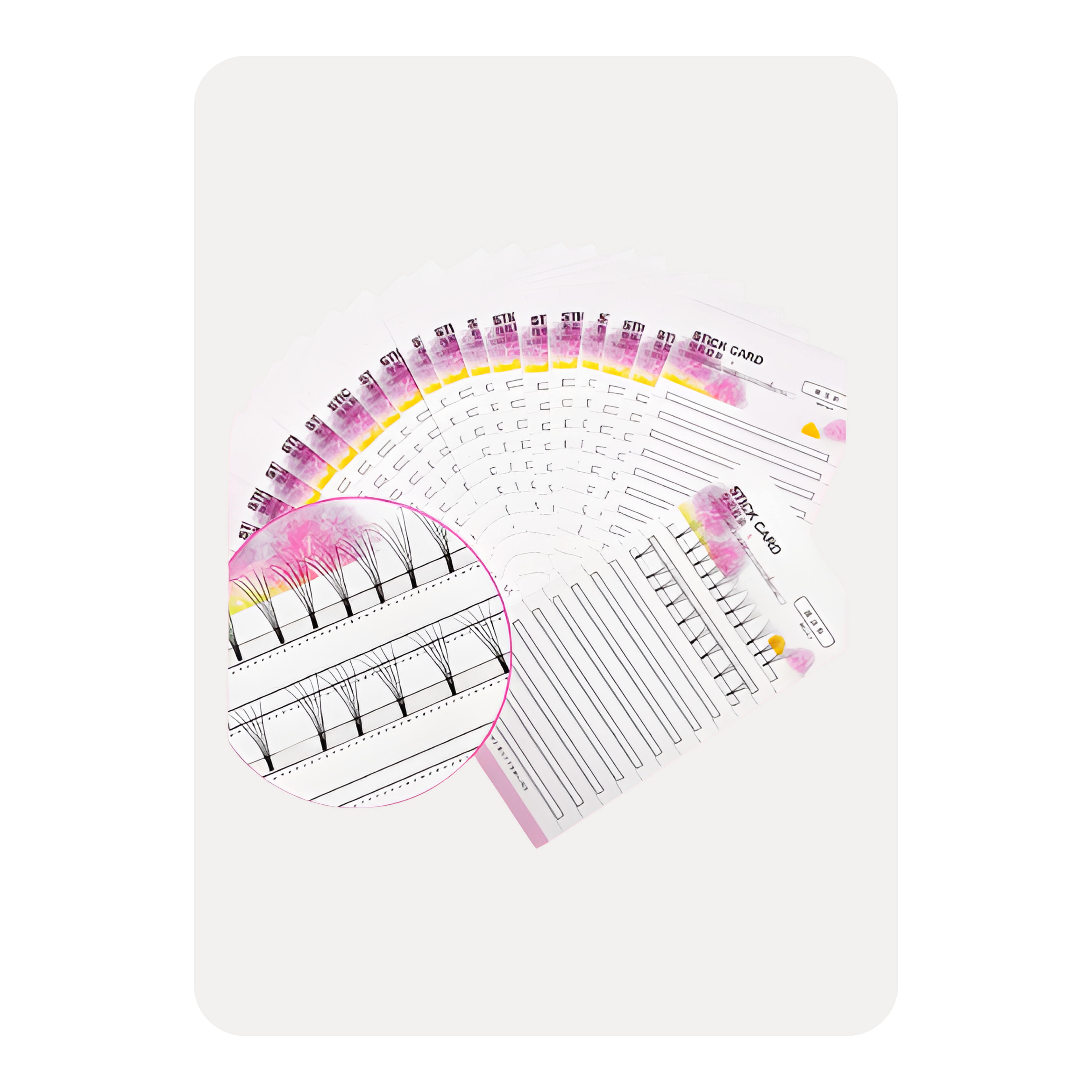 TARJETA IDEAL PARA ARMAR ABANICOS 2MM